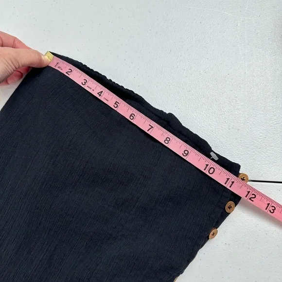 Free People Made Me Blush Midi Dress Black Gauzy Boho Beachy NWOT S - Picture 8 of 13